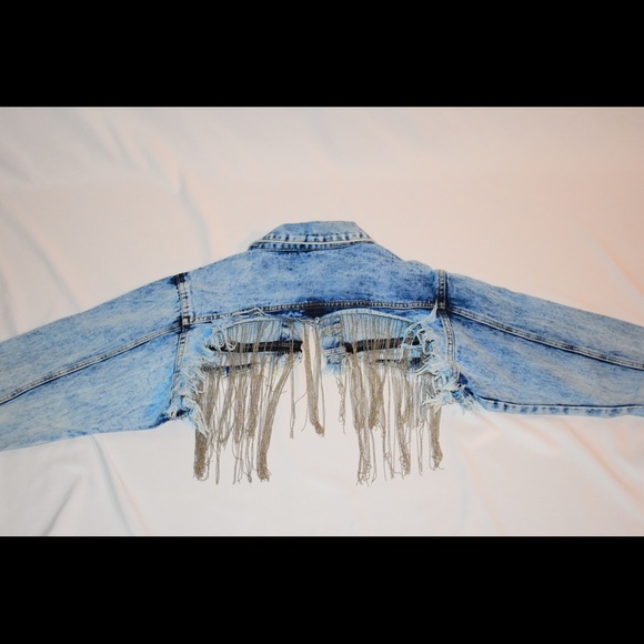 Crop top denim jacket - Picture 2 of 2